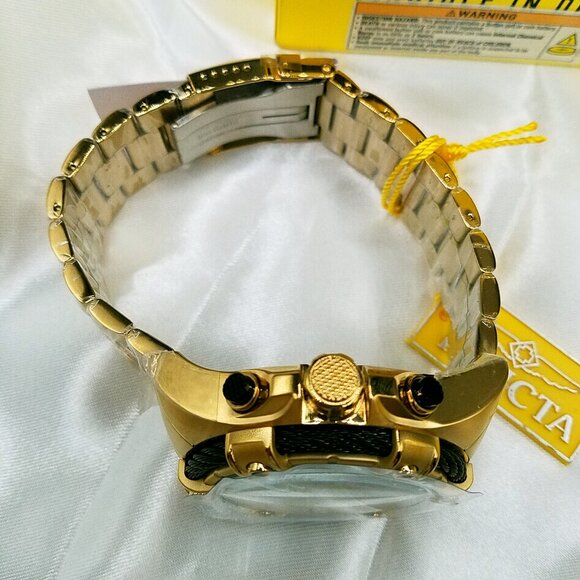 Invicta Bolt 25515 Men’s 52 mm Gold Stainless Steel Watch – New Open Box Quartz - Picture 4 of 13